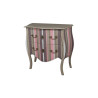 Commode 2 tiroirs rayée vienne PALISSANDRE
