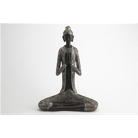 Bouddha assis silver 