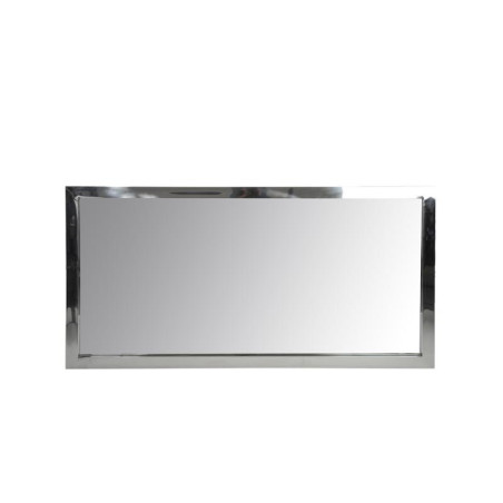 Miroir Rectangle Acier Inox/Verre Argent 70X4X130Cm