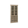 Armoire 6 Paniers 2 Portes Bois Grey 87X38X204Cm