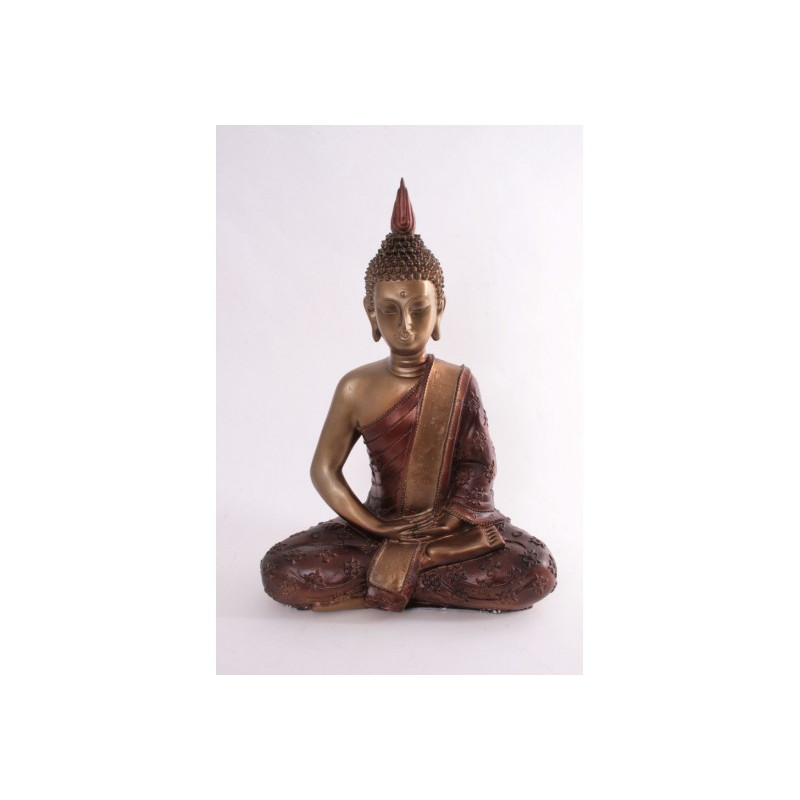 Bouddha Thaï Assis Cuivre Nirvana SOCADIS