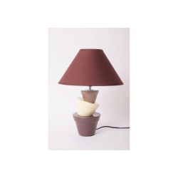 Lampe Pots Marron/Crème SOCADIS
