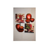 Tableau Rouge Decoration Asie Beaux Arts SOCADIS