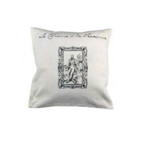 Housse + coussin 40 x 40 Chaume et colombage