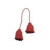 Lot de 2 embrasses rouge 100 cm