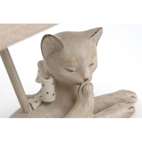 Lampe Chat Taupe AMADEUS