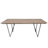 Table A Manger Rectangle Bois Naturel 200X90X75Cm Jolipa