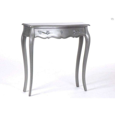 Console 1 Tiroir Murano Argent Amadeus