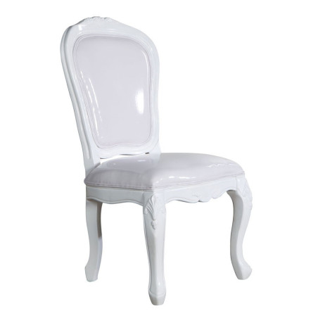 chaise baroque laqué blanc Vical Home