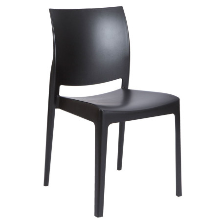 chaise design moderne monochrome noir Vical Home