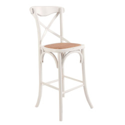 chaise de bar bistrot blanche Vical Home