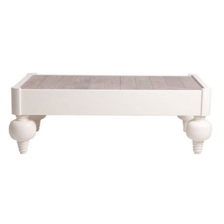 table basse Roméo en bois bi colore crème et naturel Vical Home