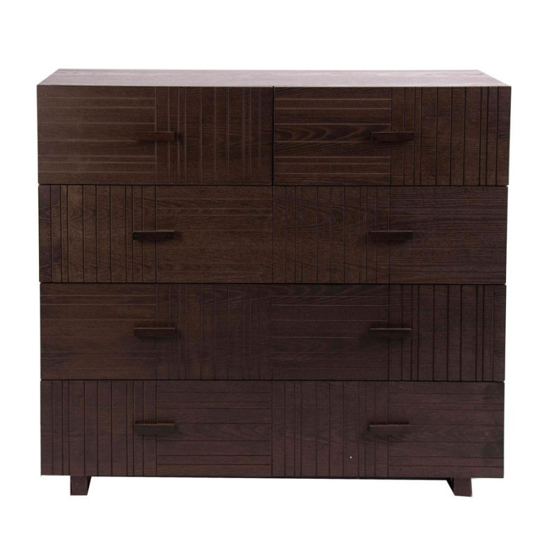 commode scandinave wengé 5 tiroirs Vical Home