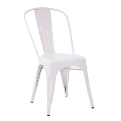 chaise bistrot vernis blanc Vical Home