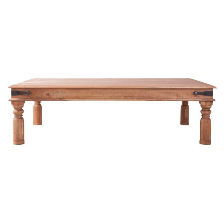 table basse rectangulaire en bois marron clair campagne  Vical Home