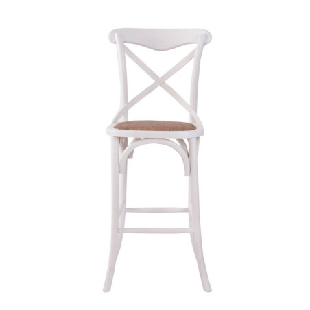 chaise de bar bistrot blanche Vical Home