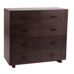 commode scandinave wengé 5 tiroirs Vical Home