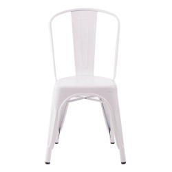 chaise bistrot vernis blanc Vical Home