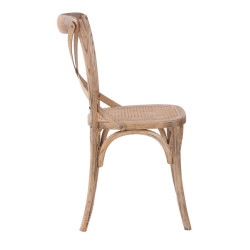 chaise bistrot en rotin naturellement chic Vical Home