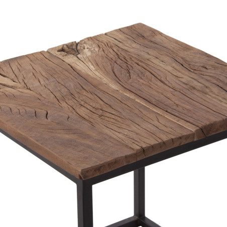 table basse rectangulaire naturel en bois massif  Vical Home