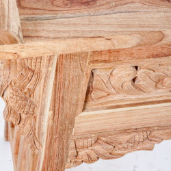 console chinoise en bois naturel sculpté Vical Home