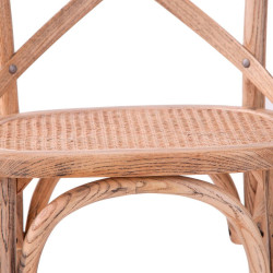 chaise bistrot en rotin naturellement chic Vical Home