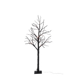 arbre de Noël à paillettes noir à leds moyen modèle 180CM J-Line