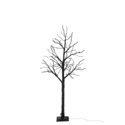 arbre de Noël à paillettes noir à leds moyen modèle 180CM J-Line