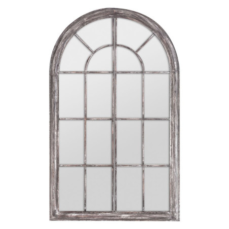 Miroir demi lune aspect métal vieilli gris antique Vical Home