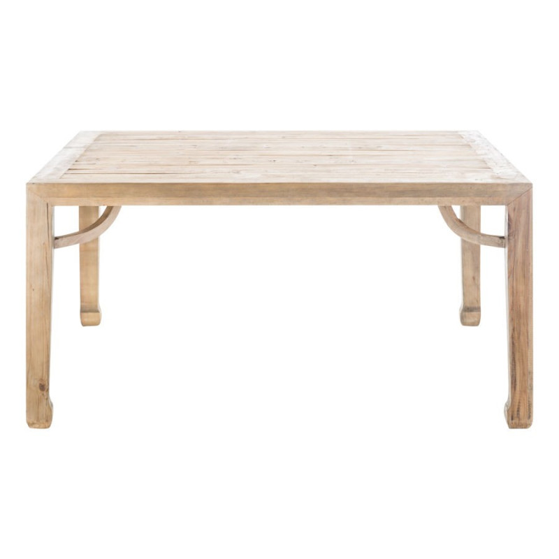 Table basse carré en bois brut naturel Vical Home