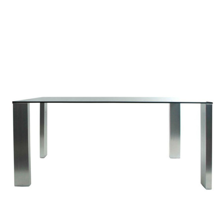 Table rectangulaire 160 cm en verre Vical Home