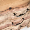 Meuble d'appoint chic 3 tiroirs en bois brut naturel Vical Home