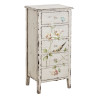 Chiffonnier florale chic patine blanc antique Vical Home