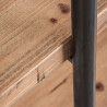 Etagère industrielle en métal 4 planches en bois brut Vical Home