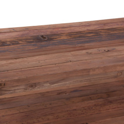 Table base XXL rectangulaire en bois brut naturel 2 plateaux Vical Home