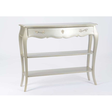 Grande console 1 tiroir Murano Silver