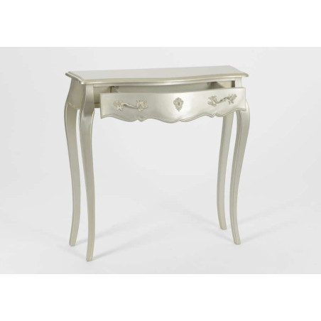 Petite console 1 tiroir Murano Silver