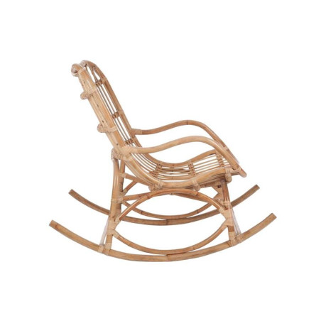 Fauteuil à bascule en rotin Naturel 110X66X93Cm