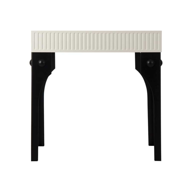 Table basse rectangulaire moderne noir et blanc