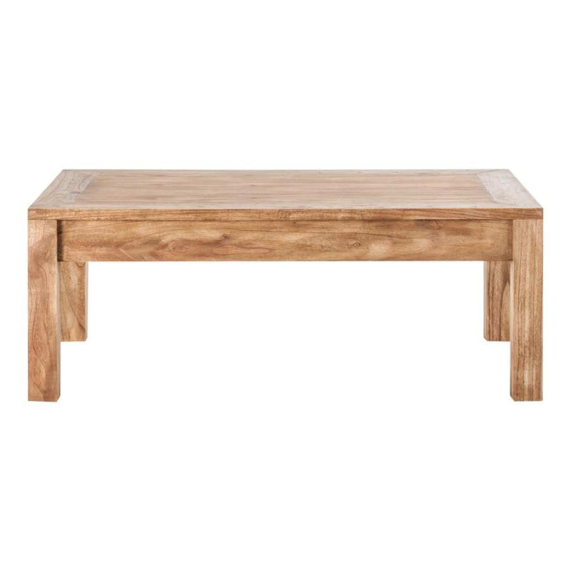 Table basse exotique rectangulaire en bois massif