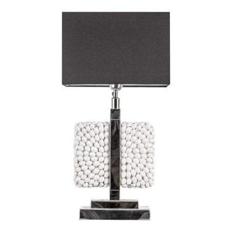 Lampe de bureau Chrome et blanc avec un abat jour noir Vical Home