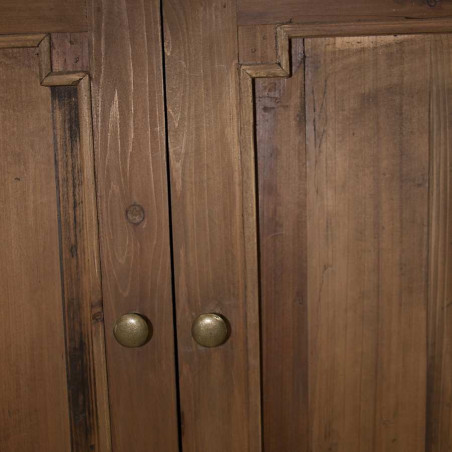 Vitrine 8 portes en bois massif vieilli Vical Home