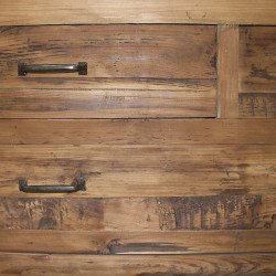 Commode 6 tiroirs de style nature en bois vieilli Vical Home