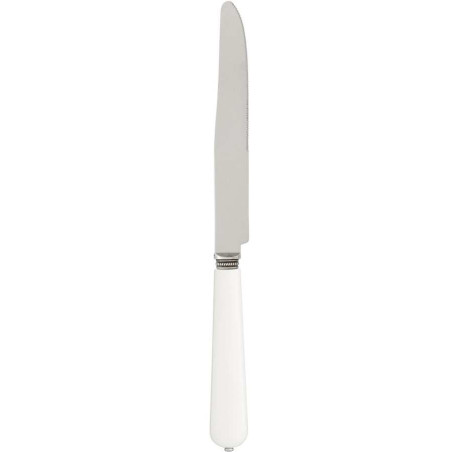 Couteau en inox Lucie Classique chic blanc Coté Table (Lot de 12)