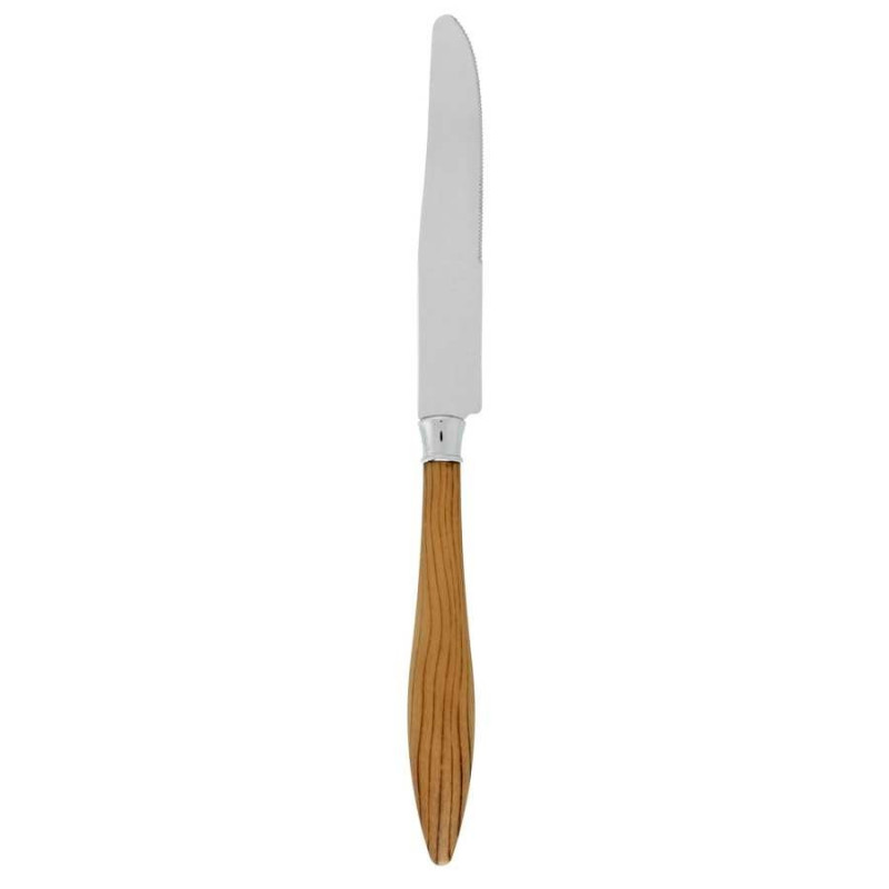 Couteau Bocage en inox manche plastique marron clair Coté Table (Lot de 12)