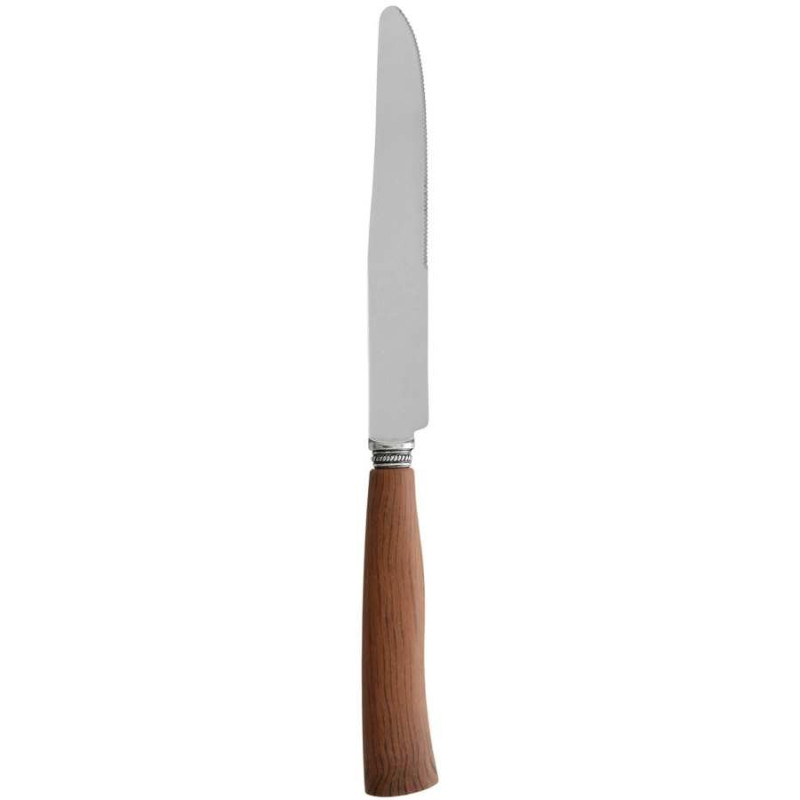 Couteau de table Rivage en inox et manche plastique marron foncé Coté Table (Lot de 12)