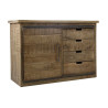 buffet vieilli brut 1 porte et 4 tiroirs industriel Vical Home