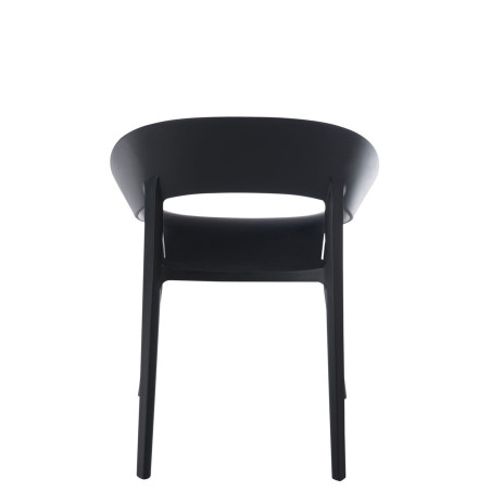 Chaise moderne Lola noir 55x57x77cm