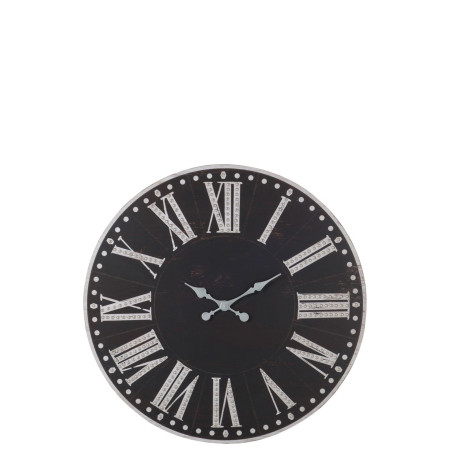 Horloge Chiffres Romains noire et blanche J-Line