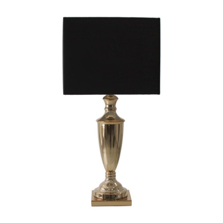 Lampe de table allongée avec abat jour carré noir